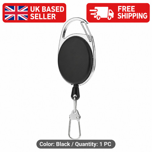 Retractable key chain - chain, card