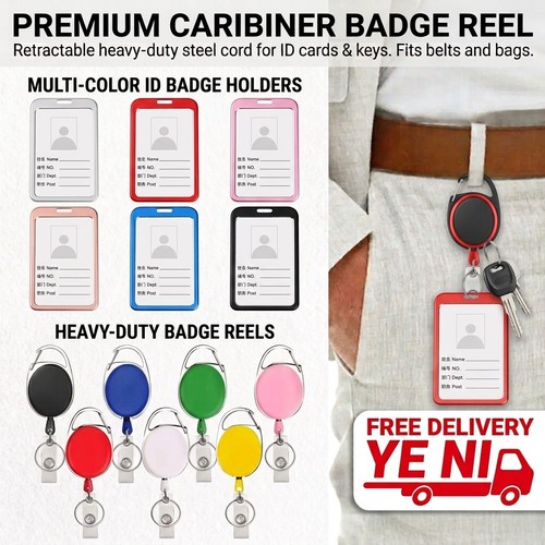 Retractable key chain card - retractable,