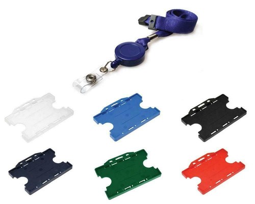 Blue extendable neck lanyard - extendable,