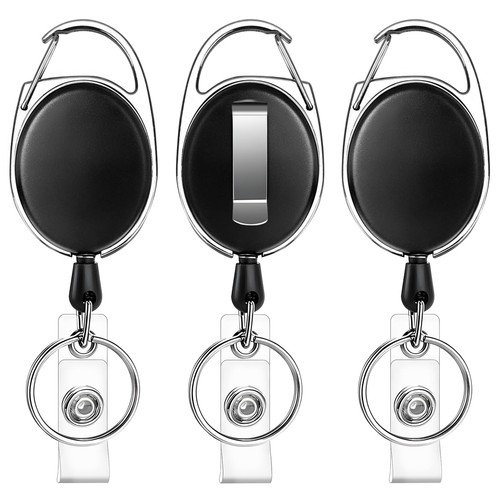 3pcs retractable badge - 3pcs, reel