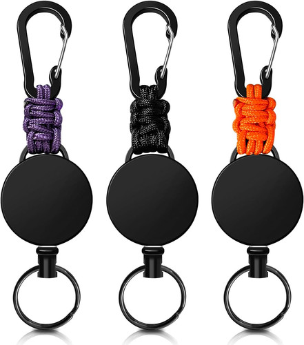 Retractable keychain pack - retractable, 3