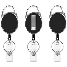 Retractable Keyring, 3 Pcs