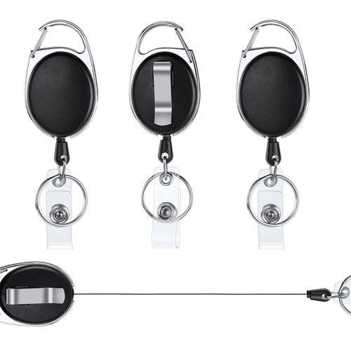 Pack retractable badge reels - badge,