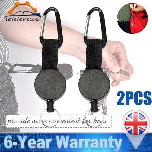 2pcs retractable badge reels - retractable,