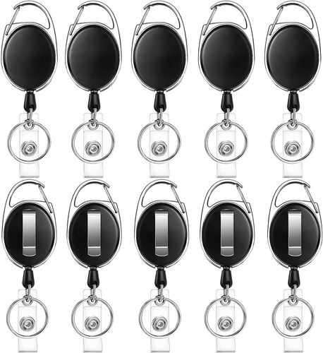 10pcs retractable badge reel - retractable,