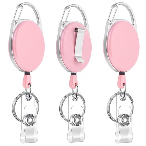 3pcs retractable badge reel - 3pcs,