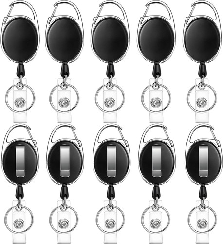 10pcs retractable badge reel - retractable,