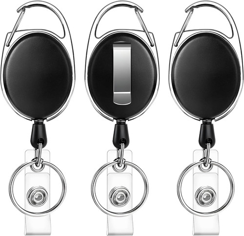 3pcs retractable badge reel - 3pcs,